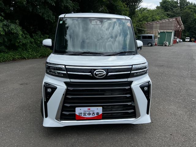 タントカスタムＸリミテッド　走行１３キロ／パールホワイト保証１年間・距離無制限付き　キーフリー　シートヒーター　クリアランスソナー　両側電動スライドドア　ＬＥＤヘッドライト　オートライト　パールホワイト（埼玉県）の中古車