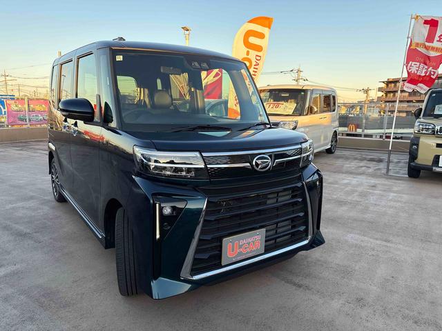 タントカスタムRS 純正品ナビ付純正ナビ パノラマモニター付き 走行距離126キロ デモカーアップ 1年距離無制限保障(東京都)の中古車