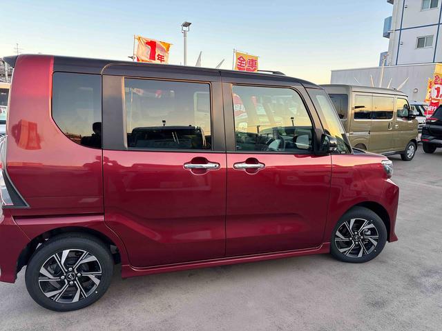 タントカスタムX 9インチディスプレイオーディオ付走行距離 4955キロ 9インチディスプレイオーディオ付 バックカメラ 両側電動スライドドア デモカーアップ 一年保証・走行距離無制限(東京都)の中古車