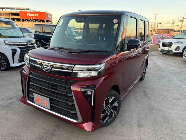 タントカスタムX 9インチディスプレイオーディオ付走行距離 4955キロ 9インチディスプレイオーディオ付 バックカメラ 両側電動スライドドア デモカーアップ 一年保証・走行距離無制限(東京都)の中古車