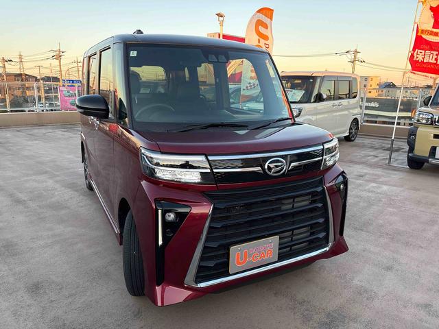 タントカスタムX 9インチディスプレイオーディオ付走行距離 4955キロ 9インチディスプレイオーディオ付 バックカメラ 両側電動スライドドア デモカーアップ 一年保証・走行距離無制限(東京都)の中古車