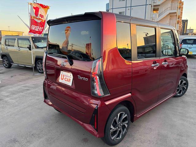 タントカスタムX 9インチディスプレイオーディオ付走行距離 4955キロ 9インチディスプレイオーディオ付 バックカメラ 両側電動スライドドア デモカーアップ 一年保証・走行距離無制限(東京都)の中古車