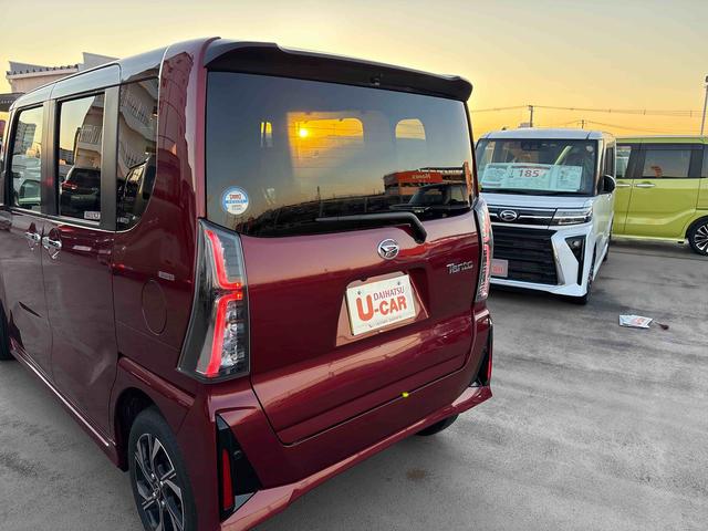 タントカスタムX 9インチディスプレイオーディオ付走行距離 4955キロ 9インチディスプレイオーディオ付 バックカメラ 両側電動スライドドア デモカーアップ 一年保証・走行距離無制限(東京都)の中古車