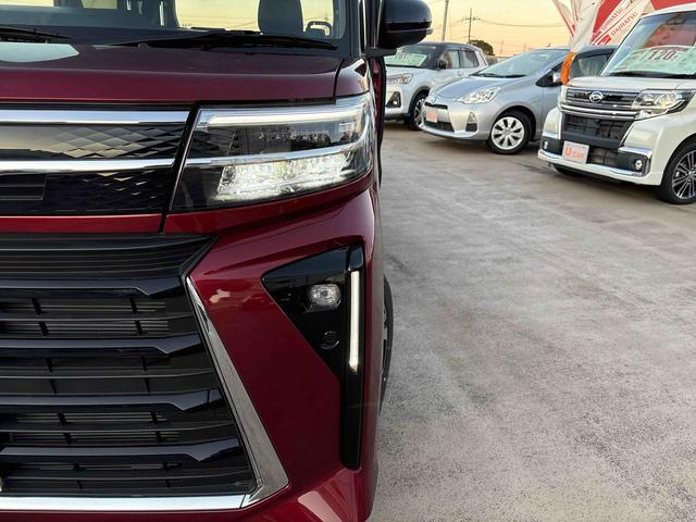 タントカスタムX 9インチディスプレイオーディオ付走行距離 4955キロ 9インチディスプレイオーディオ付 バックカメラ 両側電動スライドドア デモカーアップ 一年保証・走行距離無制限(東京都)の中古車