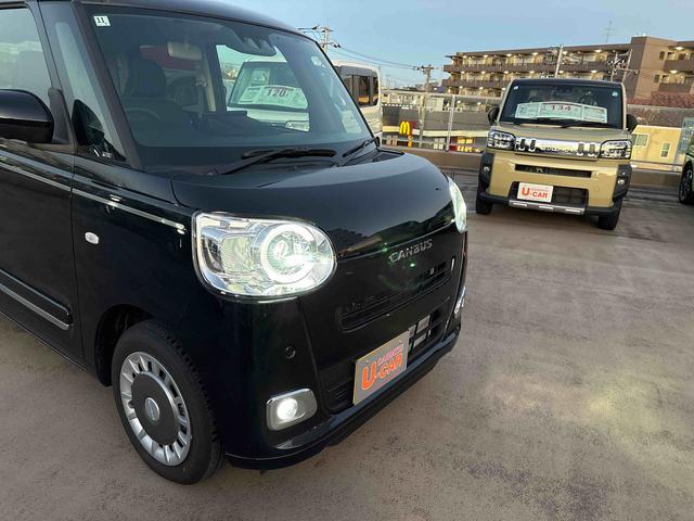 ムーヴキャンバスセオリーGターボ 9インチディスプレイオーディオ付9インチディスプレイオーディオ付 パノラマモニター 走行距離 790キロ 両側電動スライドドア 一年保証・走行距離無制限(東京都)の中古車