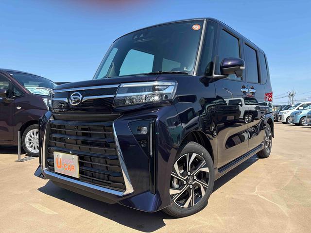 タントカスタムＸ　両側電動スライドドアデモカーＵＰ　両側電動スライドドア　ＬＥＤヘッドランプ　ヒートシーター　走行距離７３０キロ　１年距離無制限まごころ保証　両側電動スライドドア（東京都）の中古車