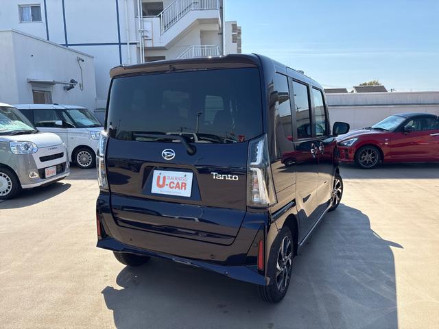 タントカスタムＸ　両側電動スライドドアデモカーＵＰ　両側電動スライドドア　ＬＥＤヘッドランプ　ヒートシーター　走行距離７３０キロ　１年距離無制限まごころ保証　両側電動スライドドア（東京都）の中古車