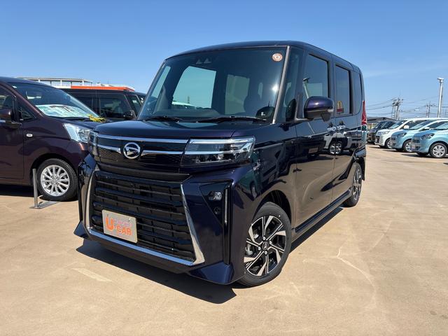 タントカスタムＸ　両側電動スライドドアデモカーＵＰ　両側電動スライドドア　ＬＥＤヘッドランプ　ヒートシーター　走行距離７３０キロ　１年距離無制限まごころ保証　両側電動スライドドア（東京都）の中古車