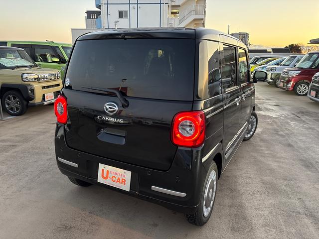 ムーヴキャンバスセオリーＧターボ　９インチディスプレイオーディオ付両側電動スライドドア　９インチディスプレイオーディオパノラマモニター付き　ＬＥＤヘッドランプ　デモカーＵＰ　走行距離７９０キロ　１年保証・距離無制限（東京都）の中古車