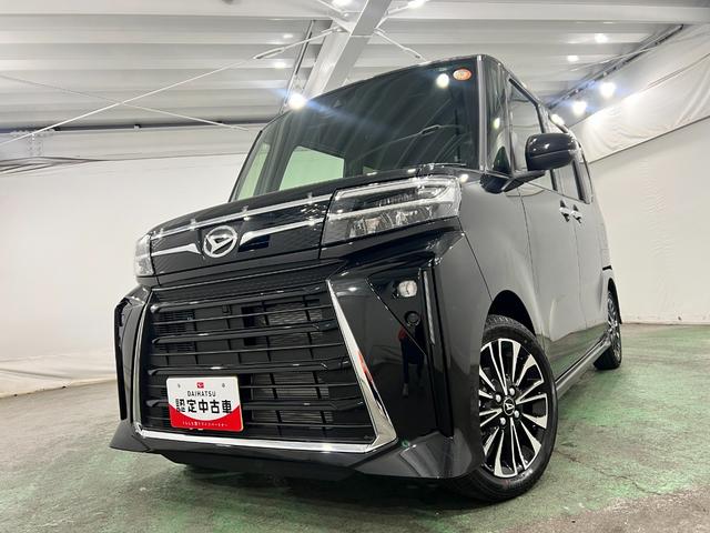 タントカスタムＲＳ　走行１２２０キロ／ディスプレイオーディオ一年保証・走行距離無制限　走行１２２０キロ　サイドエアバック　クリアランスソナー　オートマチックハイビーム　オートライト　ＬＥＤヘッドライト　ベンチシート　シートヒーター　両側電動スライドドア（東京都）の中古車