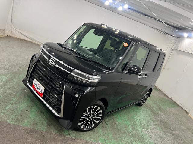 タントカスタムＲＳ　走行１２２０キロ／ディスプレイオーディオ一年保証・走行距離無制限　走行１２２０キロ　サイドエアバック　クリアランスソナー　オートマチックハイビーム　オートライト　ＬＥＤヘッドライト　ベンチシート　シートヒーター　両側電動スライドドア（東京都）の中古車