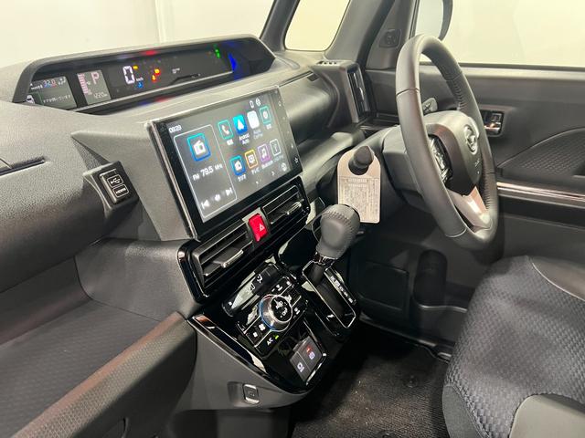 タントカスタムＲＳ　走行１２２０キロ／ディスプレイオーディオ一年保証・走行距離無制限　走行１２２０キロ　サイドエアバック　クリアランスソナー　オートマチックハイビーム　オートライト　ＬＥＤヘッドライト　ベンチシート　シートヒーター　両側電動スライドドア（東京都）の中古車