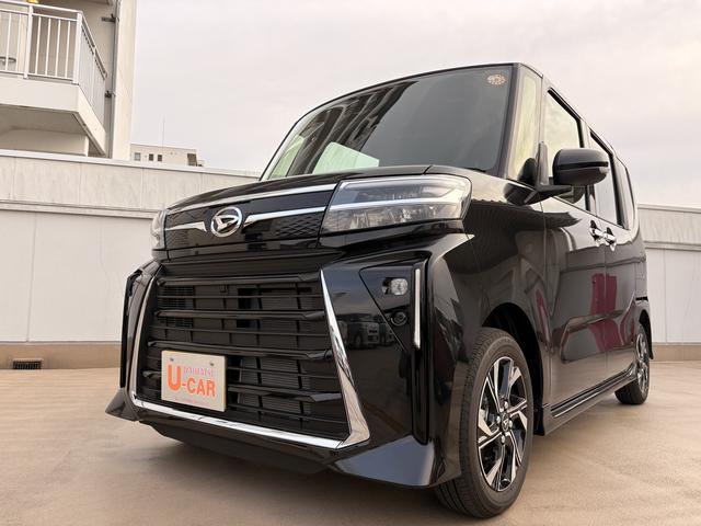 タントカスタムＸ両側電動スライドドア、デモカーＵＰ　純正アルミホイール　中古車１年保証　走行距離１，３００キロ（東京都）の中古車
