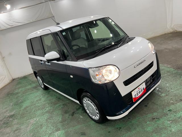 ムーヴキャンバスストライプスＸ　走行６キロ／登録済未使用車１年保証距離無制限　走行距離６キロ　サイドエアバッグ　ＬＥＤヘッドランプ　アイドリングストップ　両側電動スライドドア　オート格納式ドアミラー　電動パーキングブレーキ（東京都）の中古車