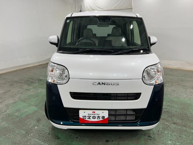 ムーヴキャンバスストライプスＸ　走行６キロ／登録済未使用車１年保証距離無制限　走行距離６キロ　サイドエアバッグ　ＬＥＤヘッドランプ　アイドリングストップ　両側電動スライドドア　オート格納式ドアミラー　電動パーキングブレーキ（東京都）の中古車