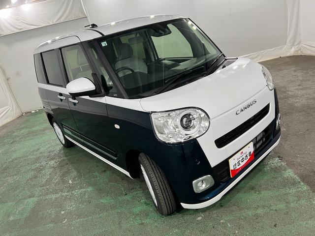 ムーヴキャンバスストライプスG 走行97キロ/純正9型DA/置ラク充電1年保証距離無制限 走行97キロ 純正ディスプレイオーディオ バックカメラ ブルートゥース 純正マット サイドエアバッグ LEDヘッドランプ アイドリングストップ シートヒーター 両側電動スライドドア(埼玉県)の中古車