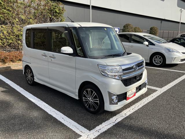 タントカスタムＲＳ　ＳＡ　ターボ車　ナビゲーション　ＥＴＣ車載器保証１年間距離無制限付き　ミラクルオープンドア　両側電動スライドドア　電動格納ドアミラー　アイドリングストップ　サンシェード　運転席シートリフター　コーナーセンサー（東京都）の中古車