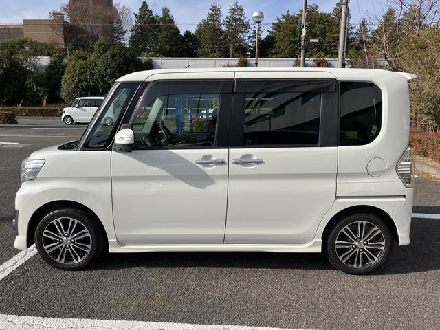 タントカスタムＲＳ　ＳＡ　ターボ車　ナビゲーション　ＥＴＣ車載器保証１年間距離無制限付き　ミラクルオープンドア　両側電動スライドドア　電動格納ドアミラー　アイドリングストップ　サンシェード　運転席シートリフター　コーナーセンサー（東京都）の中古車