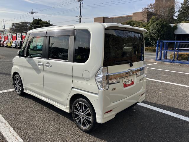 タントカスタムＲＳ　ＳＡ　ターボ車　ナビゲーション　ＥＴＣ車載器保証１年間距離無制限付き　ミラクルオープンドア　両側電動スライドドア　電動格納ドアミラー　アイドリングストップ　サンシェード　運転席シートリフター　コーナーセンサー（東京都）の中古車