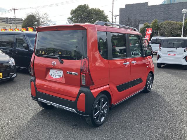 タントファンクロスターボ ナビ・ドラレコ・ETC・バックカメラ付保証 新車保証・まごころ保証 1年間・走行距離無制限付き 純正7インチナビ ETC バックカメラ ドライブレコーダー キーフリーシステム 両側電動スライドドア LEDヘッドランプ オートライト(東京都)の中古車