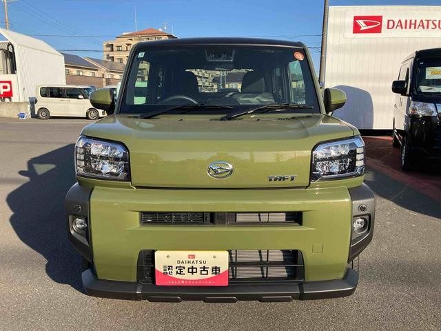 タフトＧガラスルーフ　ルーフレール　１５インチアルミ　ＬＥＤヘッドライト＆フォグランプ　バックカメラ　プッシュボタンスターター　シートヒーター　電動駐車ブレーキ　コーナーセンサー　衝突被害軽減ブレーキ（千葉県）の中古車