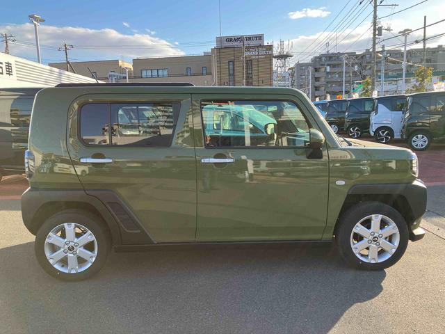 タフトＧガラスルーフ　ルーフレール　１５インチアルミ　ＬＥＤヘッドライト＆フォグランプ　バックカメラ　プッシュボタンスターター　シートヒーター　電動駐車ブレーキ　コーナーセンサー　衝突被害軽減ブレーキ（千葉県）の中古車