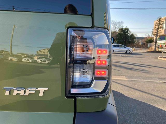 タフトＧガラスルーフ　ルーフレール　１５インチアルミ　ＬＥＤヘッドライト＆フォグランプ　バックカメラ　プッシュボタンスターター　シートヒーター　電動駐車ブレーキ　コーナーセンサー　衝突被害軽減ブレーキ（千葉県）の中古車