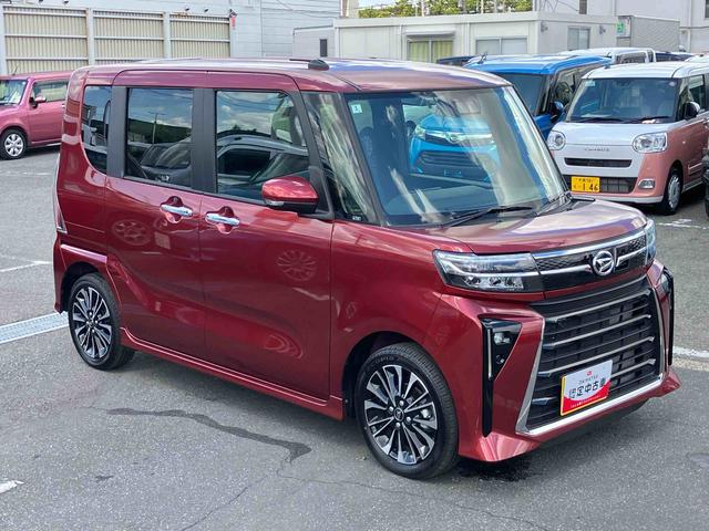 タントカスタムＲＳターボエンジン　１５インチアルミ　バックカメラ　両側電動スライドドア　シートヒーター　電動駐車ブレーキ　ＬＥＤライト＆フォグ　上下２段調節式デッキボード　コーナーセンサー　衝突被害軽減ブレーキ（千葉県）の中古車