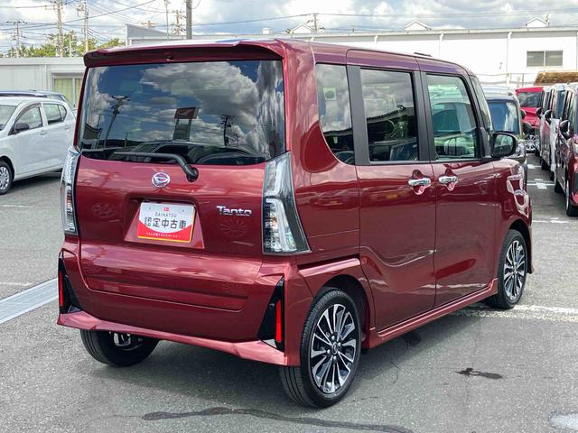 タントカスタムＲＳターボエンジン　１５インチアルミ　バックカメラ　両側電動スライドドア　シートヒーター　電動駐車ブレーキ　ＬＥＤライト＆フォグ　上下２段調節式デッキボード　コーナーセンサー　衝突被害軽減ブレーキ（千葉県）の中古車