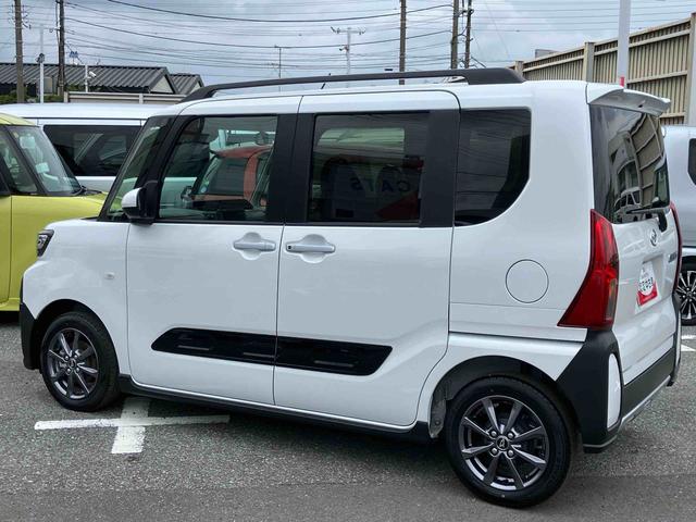 タントファンクロスルーフレール　バックカメラ　両側電動スライドドア　シートヒーター　電動駐車ブレーキ　ＬＥＤヘッドライト＆フォグランプ　オートライト　上下２段調節式デッキボード　コーナーセンサー　衝突被害軽減ブレーキ（千葉県）の中古車