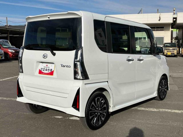 タントカスタムＲＳターボエンジン　１５インチアルミ　バックカメラ　両側電動スライドドア　シートヒーター　電動駐車ブレーキ　ＬＥＤライト＆フォグ　上下２段調節式デッキボード　コーナーセンサー　衝突被害軽減ブレーキ（千葉県）の中古車