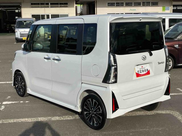 タントカスタムＲＳターボエンジン　１５インチアルミ　バックカメラ　両側電動スライドドア　シートヒーター　電動駐車ブレーキ　ＬＥＤライト＆フォグ　上下２段調節式デッキボード　コーナーセンサー　衝突被害軽減ブレーキ（千葉県）の中古車