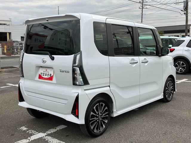 タントカスタムＲＳターボエンジン　１５インチアルミ　バックカメラ　両側電動スライドドア　シートヒーター　電動駐車ブレーキ　ＬＥＤライト＆フォグ　上下２段調節式デッキボード　コーナーセンサー　衝突被害軽減ブレーキ（千葉県）の中古車