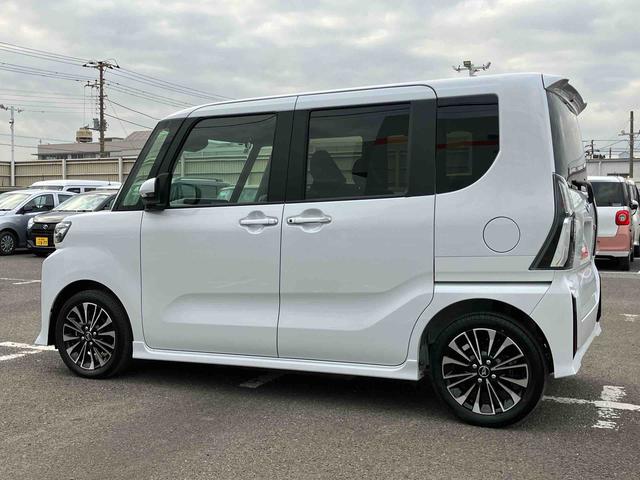 タントカスタムＲＳターボエンジン　１５インチアルミ　バックカメラ　両側電動スライドドア　シートヒーター　電動駐車ブレーキ　ＬＥＤライト＆フォグ　上下２段調節式デッキボード　コーナーセンサー　衝突被害軽減ブレーキ（千葉県）の中古車