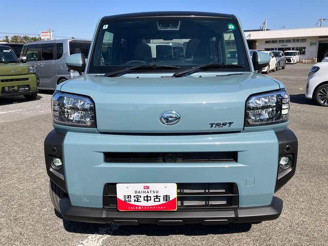タフトＧガラスルーフ　１５インチアルミ　シートヒーター　ＬＥＤヘッドライト＆フォグランプ　ルーフレール　バックカメラ　電動駐車ブレーキ　オート格納ドアミラー　衝突被害軽減ブレーキ　コーナーセンサー（千葉県）の中古車