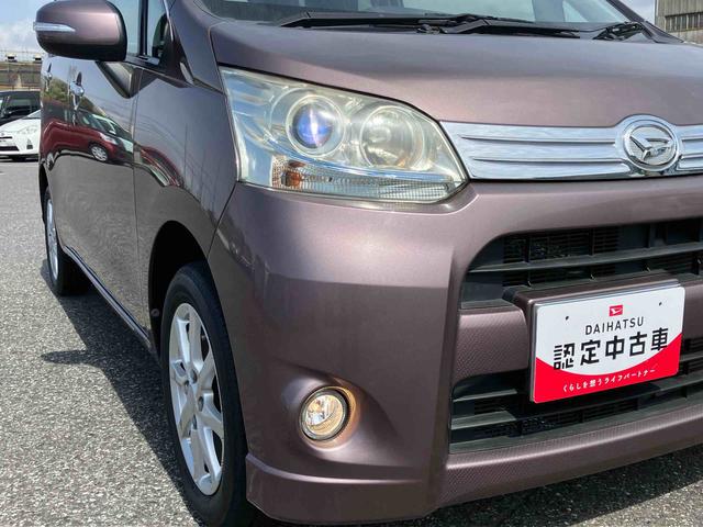 ムーヴカスタム　ＸＡｓ−Ｉｓ車　ディスチャージドヘッドランプ／フォグランプ　ドアミラーターンランプ　トップシェードフロントガラス　スマートキー／プッシュボタンスタート　アルミホイール　セキュリティーアラーム（千葉県）の中古車