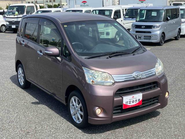 ムーヴカスタム　ＸＡｓ−Ｉｓ車　ディスチャージドヘッドランプ／フォグランプ　ドアミラーターンランプ　トップシェードフロントガラス　スマートキー／プッシュボタンスタート　アルミホイール　セキュリティーアラーム（千葉県）の中古車