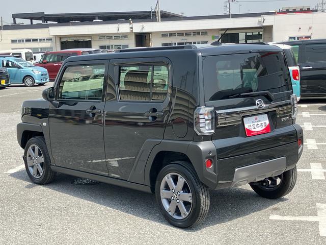 タフトＧターボ　ダーククロムベンチャー前後専用ダークガーニッシュ　ガラスルーフ　クルコン　１５インチアルミ　シートヒーター　ＬＥＤヘッド＆フォグランプ　ルーフレール　バックカメラ　電動駐車ブレーキ　衝突被害軽減ブレーキ　コーナーセンサー（千葉県）の中古車