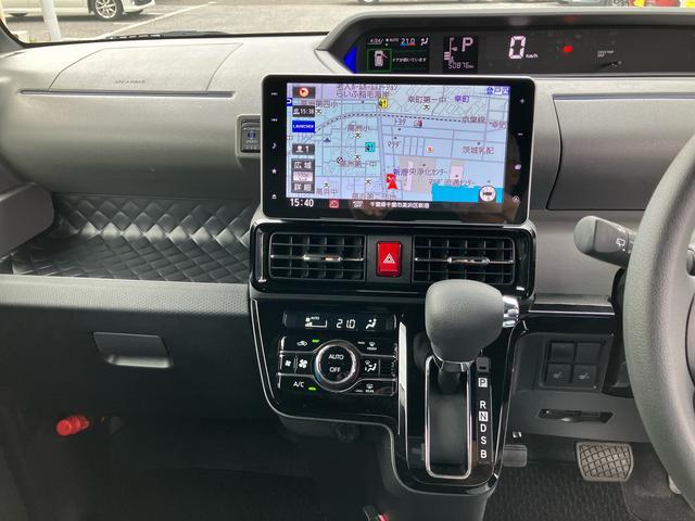 タントカスタムＸセレクション９型ナビ／ＢＴ／ＤＴＶ／ＤＩＳＣ／バックカメラ／ステアリングスイッチ　前後ドラレコ　ＥＴＣ　両側パワスラ　ＬＥＤヘッド＆フォグランプ　１４インチアルミ　シートヒーター　衝突被害軽減ブレーキ（千葉県）の中古車