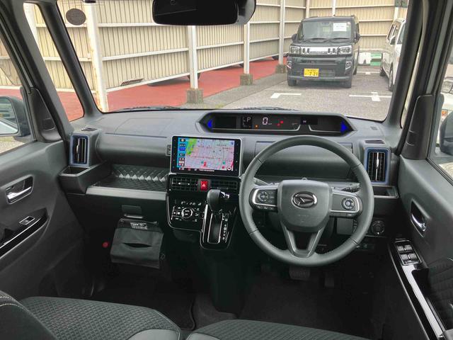 タントカスタムＲＳスタイルセレクション　４ＷＤ４ＷＤターボ　９型ナビ／ＢＴ／ＤＴＶ／ＤＩＳＣ／全周囲カメラ　前後ドラレコ　ＥＴＣ　両側パワスラ　ＬＥＤヘッド＆フォグランプ　シートヒーター　サイドガーニッシュ　クルコン　衝突被害軽減ブレーキ（千葉県）の中古車