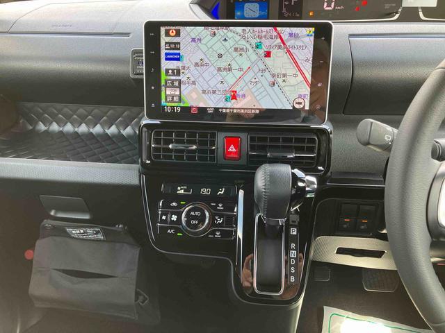 タントカスタムＲＳスタイルセレクション　４ＷＤ４ＷＤターボ　９型ナビ／ＢＴ／ＤＴＶ／ＤＩＳＣ／全周囲カメラ　前後ドラレコ　ＥＴＣ　両側パワスラ　ＬＥＤヘッド＆フォグランプ　シートヒーター　サイドガーニッシュ　クルコン　衝突被害軽減ブレーキ（千葉県）の中古車