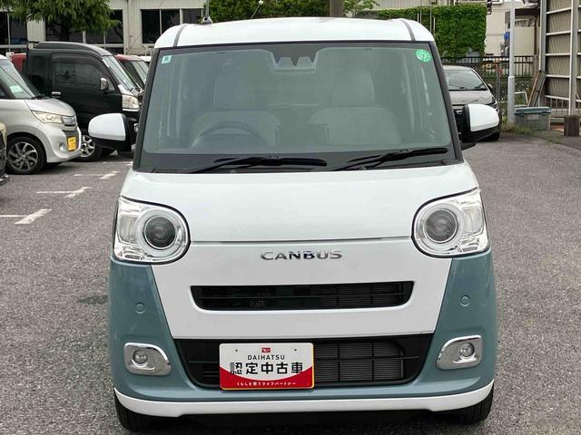 ムーヴキャンバスストライプスＧ両側電動スライドドア　ＬＥＤヘッドライト＆フォグランプ　シートヒーター　保温カップホルダー　電動駐車ブレーキ　バックカメラ　ステアリングスイッチ　コーナーセンサー　衝突被害軽減ブレーキ（千葉県）の中古車