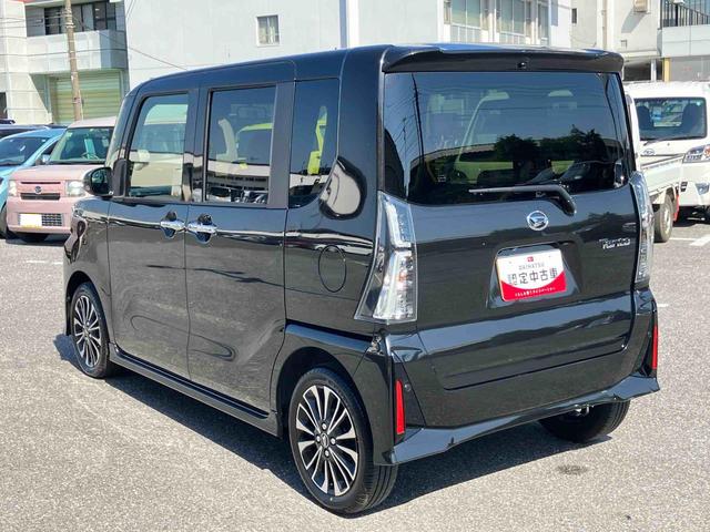 タントカスタムＲＳオートライト　オートハイビーム　ＬＥＤヘッドライト　プッシュエンジンスタート　キーフリーシステム　セキュリティアラーム　前席シートヒーター　前後コーナーセンサー　両側電動スライドドア（千葉県）の中古車