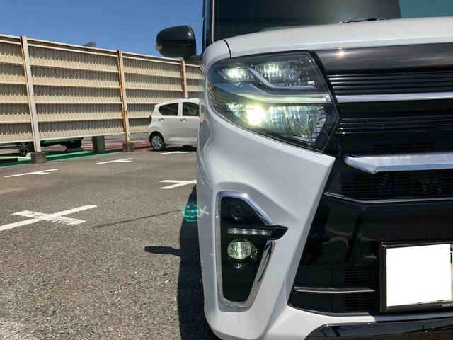 タントカスタムＲＳセレクション　４ＷＤ４ＷＤターボ　ナビ／ＢＴ／ＤＴＶ／ＤＩＳＣ／バックカメラ／ステアスイッチ　ＥＴＣ　サイドガーニッシュ　両側パワスラ　ＬＥＤヘッド＆フォグランプ　１５インチアルミ　シートヒーター　衝突被害軽減ブレーキ（千葉県）の中古車