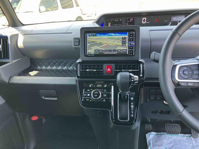 タントカスタムＲＳセレクション　４ＷＤ４ＷＤターボ　ナビ／ＢＴ／ＤＴＶ／ＤＩＳＣ／バックカメラ／ステアスイッチ　ＥＴＣ　サイドガーニッシュ　両側パワスラ　ＬＥＤヘッド＆フォグランプ　１５インチアルミ　シートヒーター　衝突被害軽減ブレーキ（千葉県）の中古車