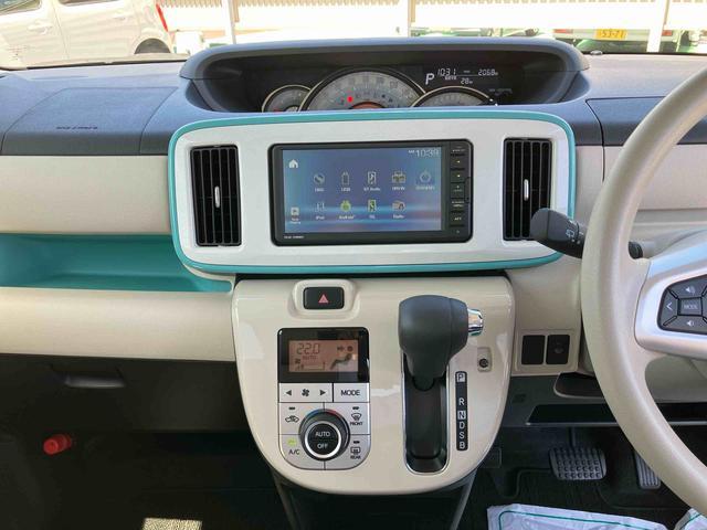 ムーヴキャンバスＧメイクアップＶＳ　ＳＡIII　４ＷＤ４ＷＤ　ＣＤ＆ＤＶＤチューナー／ＢＴ／全周囲カメラ／ステアリングスイッチ　ＥＴＣ　両側パワスラ　ＬＥＤヘッドライト＆フォグランプ　クリアテールランプ　メッキモール　置きラクＢＯＸ　衝突被害軽減ブレーキ（千葉県）の中古車