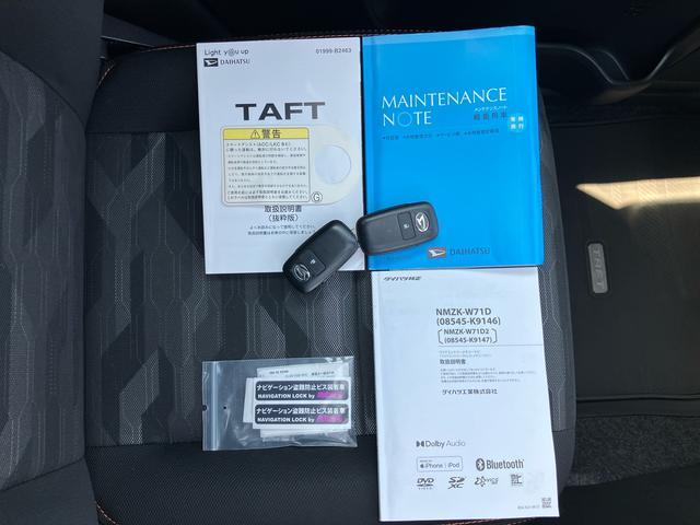 タフトＧナビ／ＢＴ／ＤＴＶ／ＤＩＳＣ／バックカメラ／ステアリングスイッチ　ガラスルーフ　ルーフレール　１５インチアルミ　シートヒーター　ＬＥＤヘッドライト＆フォグランプ　電動駐車ブレーキ　衝突被害軽減ブレーキ（千葉県）の中古車