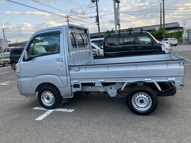 ハイゼットトラックエクストラＳＡIIIｔ　４ＷＤ４ＷＤ　ナビ／ＢＴ／ＤＴＶ／ＣＤ／ＤＶＤ　前後ドラレコ　ＥＴＣ　ＬＥＤフォグランプ　リヤ４枚リーフスプリング　荷台灯　テールゲートチェーン　パワーウインドウ　キーレス　衝突被害軽減ブレーキ（千葉県）の中古車