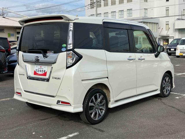 トールカスタムＧ　ターボ　ＳＡIII９型ナビ／ＢＴ／ＤＴＶ／ＤＩＳＣ／全周囲カメラ／ステアリングスイッチ　前後ドラレコ　ＥＴＣ　両側パワスラ　ＬＥＤヘッド＆フォグランプ　１５インチアルミ　シートヒーター　クルコン　衝突被害軽減ブレーキ（千葉県）の中古車