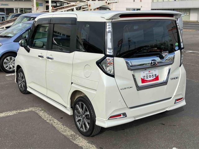 トールカスタムＧ　ターボ　ＳＡIII９型ナビ／ＢＴ／ＤＴＶ／ＤＩＳＣ／全周囲カメラ／ステアリングスイッチ　前後ドラレコ　ＥＴＣ　両側パワスラ　ＬＥＤヘッド＆フォグランプ　１５インチアルミ　シートヒーター　クルコン　衝突被害軽減ブレーキ（千葉県）の中古車